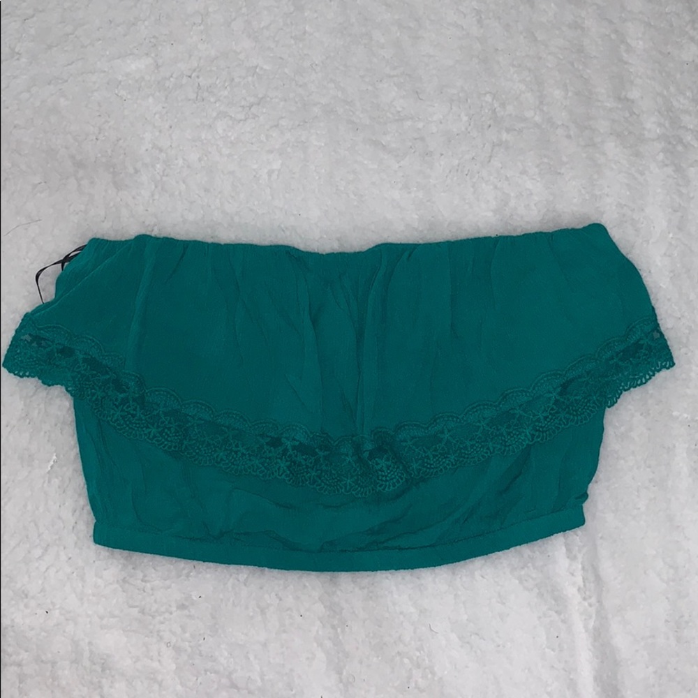Forever 21 strapless crop top SZ S